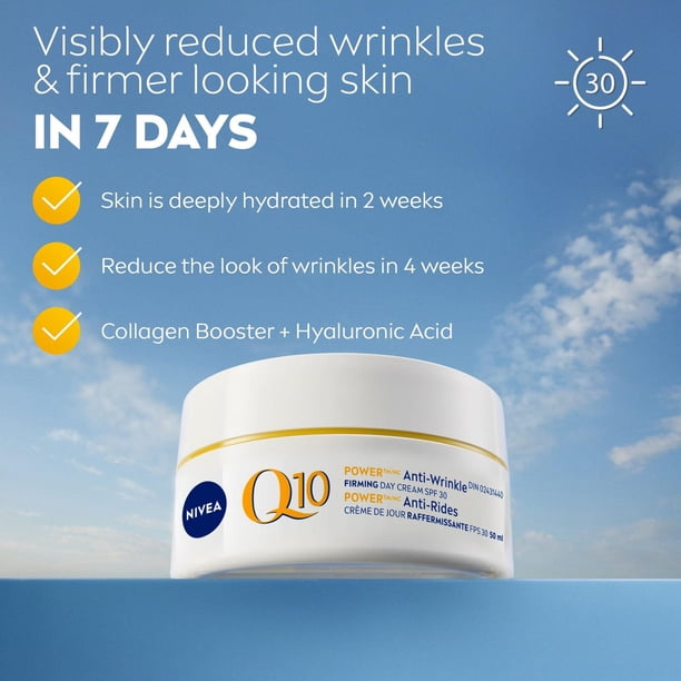 NIVEA Q10 Power Anti-Wrinkle Firming Day Cream SPF 30 - Walmart.ca