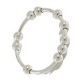 thumbnail image 1 of tredstone Anxiety Bead Ring Women Men Fidget Simple Style Anti-stress Stainless Steel Copper Beads Free Rotation Gift Daily Wear 17mm, 1 of 8