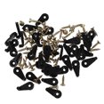 thumbnail image 2 of 100 Pcs Clips de Retenue en Verre pour Porte d'Armoire Miroir Clips de Fixation en Verre avec Vis, 2 of 8