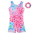 thumbnail image 1 of TIMIFIS Justaucorps Roses pour Filles Gymnastique avec Shorts Combinaisons de Danse Biketards Multicolores Enfants Biketards de Tumbling Unitards-Rose-5-6T, 1 of 8