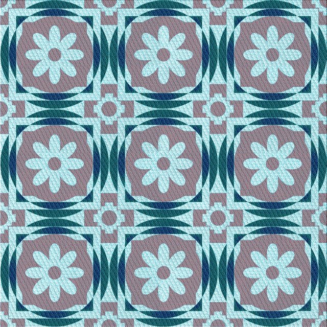 Ahgly Company Tapis d'Intérieur Lavable à la Machine, Carré, Transitionnel, Bleu Lagon Bleu, Tapis de Zone, 7 Pieds Carré