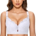 thumbnail image 2 of Kcodviy Womens Underwire Bra Lace Womens Bras Push Up Floral Bra Unlined Plus Size Full Coverage Brawomens Underwire Bra Lace Floral Bra Unlined Plus Size Full Coverage Bra, 2 of 8