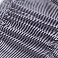 thumbnail image 4 of One Piece Ruched Swimsuit Women Striped Bathing Suits Twist Summer Beach Swimming Suit with Removable Chest Pad (Medium, Navy), 4 of 6