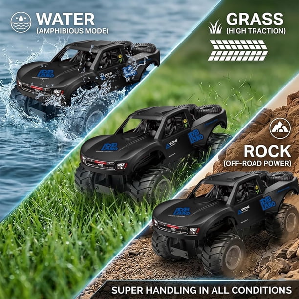 Hosim Voiture radiocommandée 1:10 Brushless 68+ km/h, RC Drift Car 4WD avec 2 batteries, jouet électronique tout-terrain pour enfants et adultes (X08