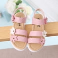 thumbnail image 4 of Rubber Sole Sandals,Flower Design Shoes,Adjustable Straps,Comfortable Outdoor Wear, 4 of 9