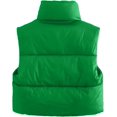 thumbnail image 2 of ORUYROP Veste Courte à Col Montant avec Fermeture Éclair pour Femmes, 2 of 7