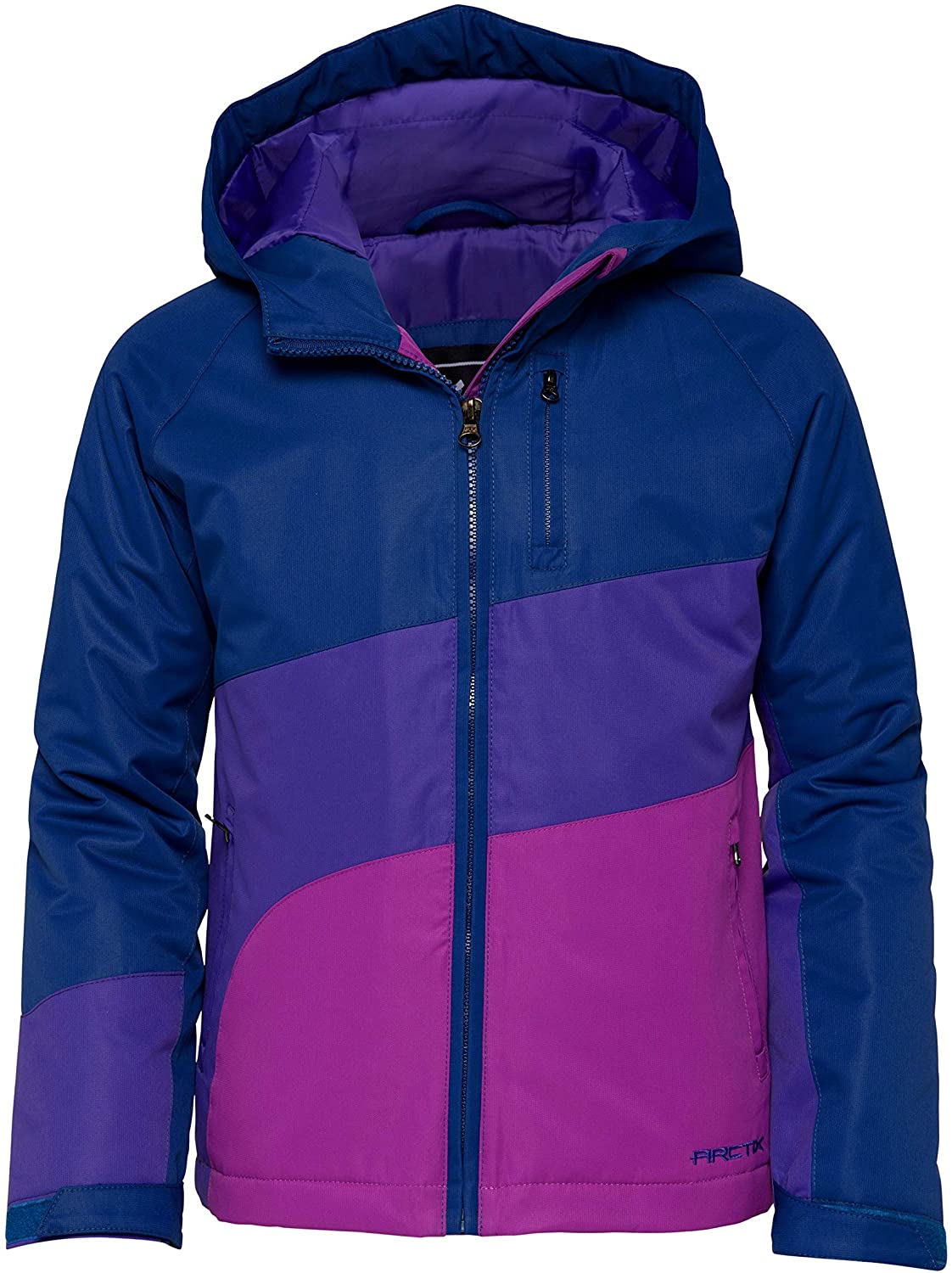 Arctix Veste d'Hiver Isolée pour Filles, Bleu Nuit Marine, Très Grand