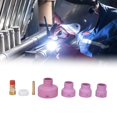 thumbnail image 1 of QIILU 7Pcs TIG Welding Accessory Ceramic Nozzle Collet Gas Lens Cup Gasket For WP17/18/26,Welding Cup Gasket, 1 of 8