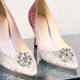 thumbnail image 4 of KLKCMS 2 Pcs Clips Élégants en Strass Bijoux Décoration Cristal Boucle Talons, 4 of 8