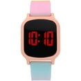 thumbnail image 1 of Sleek LED  Watch with Gradient Pink and Blue Strap, 1 of 2