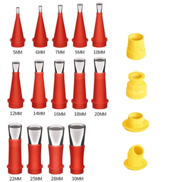Family Use Integrated Rubber Nozzle Tool Kit, Rubber Nozzle Tool With, Stainless Steel Material, Caulking Nozzle Applicator Coating For Home