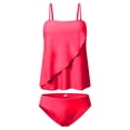 thumbnail image 3 of Birdeem Womens Two Piece Set Swimsuits Solid Tummy Control Swimwear Beachwear, 3 of 9