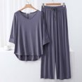 thumbnail image 1 of Weiqiqre Pyjamas pour Femmes Pyjamas Rafraîchissants Ensembles d'Été Assortis Manches Courtes Ensemble de Détente Femmes, 1 of 3