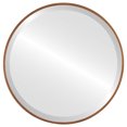 thumbnail image 1 of Miroir Rond Encadré Singapore - Or Coucher de Soleil - 15 Pouces x 15 Pouces, 1 of 7