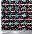 thumbnail image 1 of Soimoi Poly Georgette Fabric Dot & Floral Artistic Decor Fabric Printed Yard 42 Inch Wide, 1 of 5