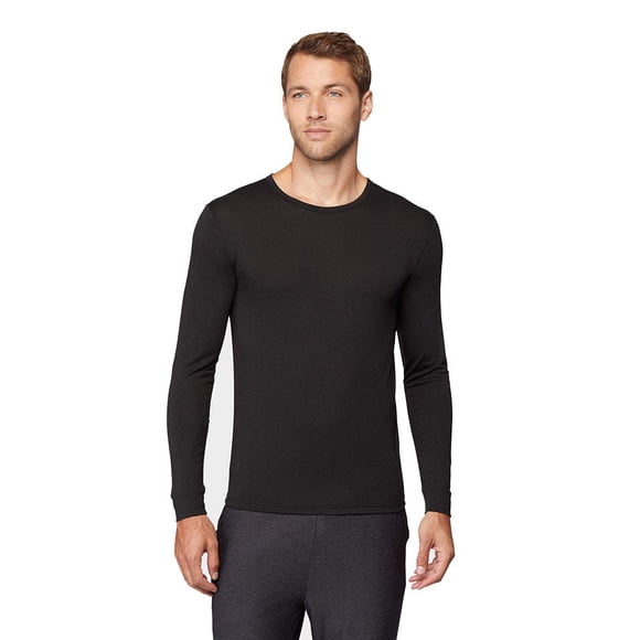 Haut de Base Léger pour Homme à Col Ras du Cou, Noir., Taille TTGlarge