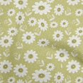 thumbnail image 1 of oneOone Tissu Polyester Spandex Vert Olive à Fleurs Tissu pour Robe Tissu Imprimé Tissu au Mètre 56 Pouces de Large, 1 of 4