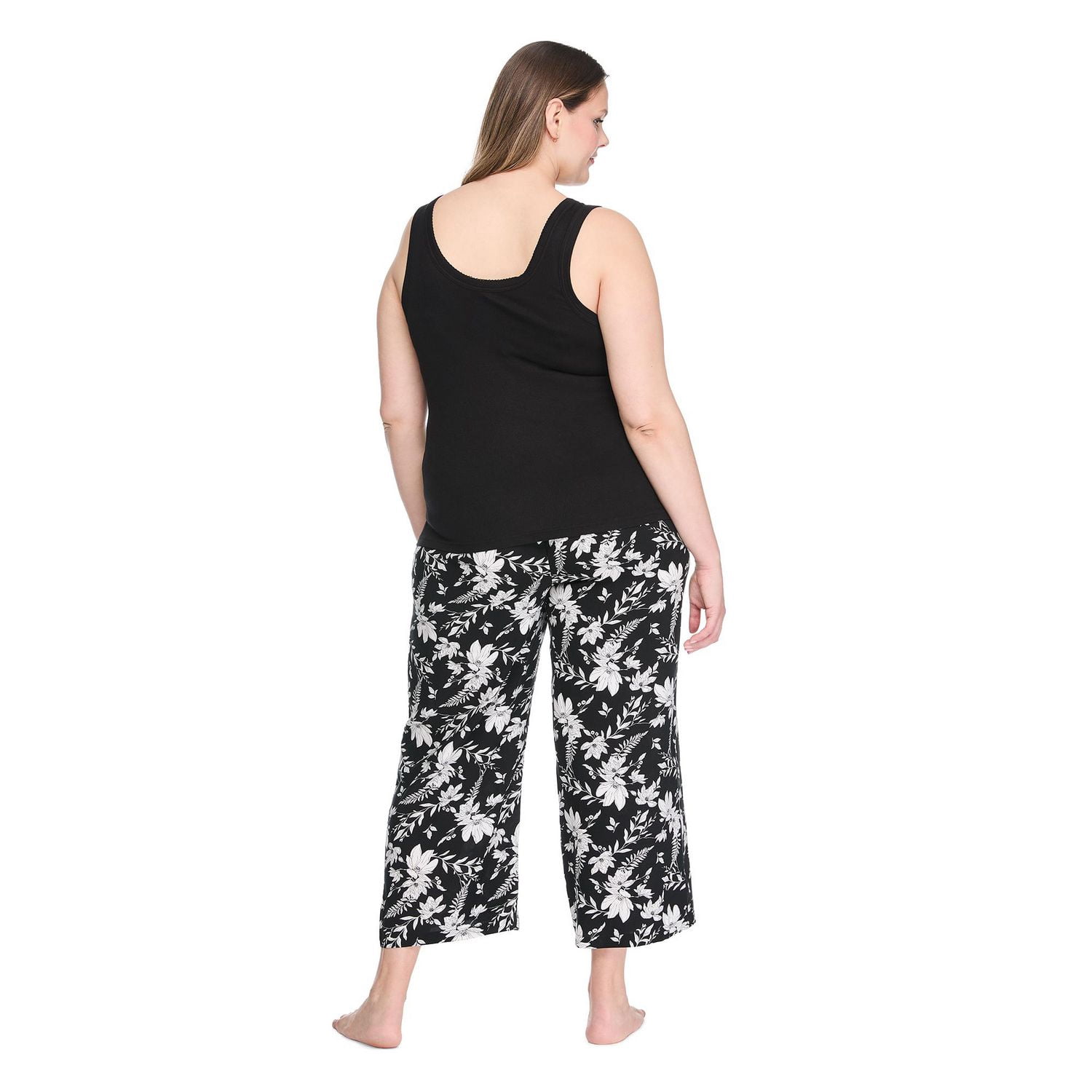 George Women's Plus Two Piece Capri Pajama Set
