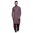 thumbnail image 1 of Atasi Kurta Pathani Classique à Col pour Garçons Chemise en Rayonne à Poche avant, 1 of 5