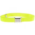 thumbnail image 1 of Ceinture Élastique Ajustable pour Enfants avec Boucle Carrée Argentée - Jaune Citron, 1 of 4