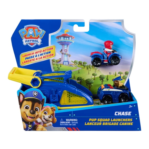 PAW Patrol Chase Pup Squad Launchers with Ryder Vehicle 2-Pack