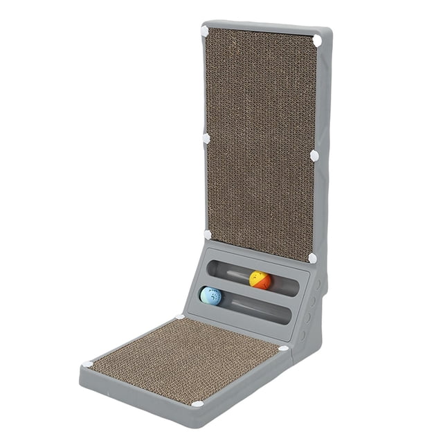 lionlar Cat Scratcher Corrugated Cardboard Lounge Scratching Toy Cat Scratching Post for Gray
