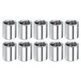 thumbnail image 1 of Unique Bargains Round Coupling Nut M10x1mm 15mm Threaded Sleeve Connector Rod Bar Stud Tube 10 Pack, 1 of 4
