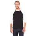 thumbnail image 1 of Bella + Canvas Unisex 3/4-Sleeve Baseball T-Shirt, 1 of 1