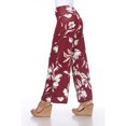 thumbnail image 2 of White Mark Women's Floral Palazzo Pants, 2 of 4