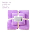thumbnail image 3 of Fleece Towel Set, EDHITNR Soft Absorbent Bath Towel, Premium Microfiber Quick Dry Hand Towel Machine Washable, Purple, 3 of 3
