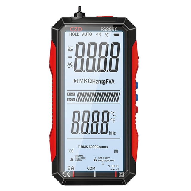 BotaniNest Rechargeable Large Screen Counts Smart Digital Multimeter Auto Ranging Capacitance Hz Diode Live Check