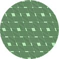 thumbnail image 1 of Ahgly Tapis Rond Lavable en Machine Intérieur Transitionnel Vert Forêt Foncé, 4 Pieds Rond, 1 of 7