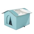 thumbnail image 1 of Lit Lapin Imperméable et Résistant à la Pluie, Maison Pliable pour Chat d'Hiver, Abri Extérieur pour Chat, Maison pour Chat d'Extérieur Imperméable, Chat Errant B 33 cm, 1 of 9