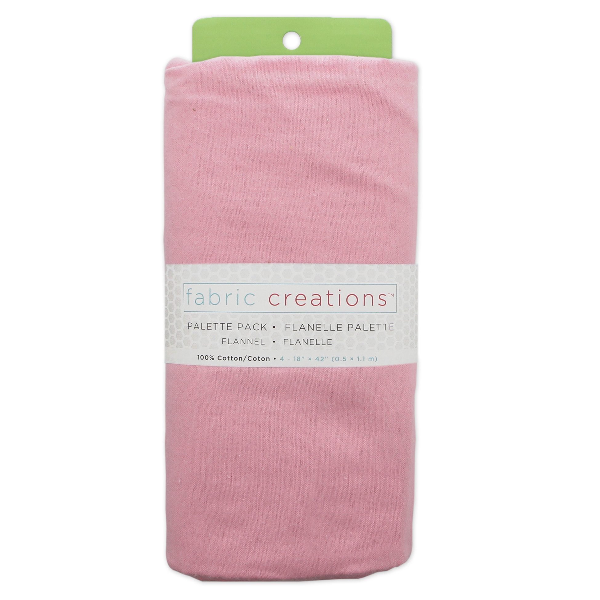 FABRIC CREATIONS coton Flannel Pre-Cut 1.83 × 1.07 m (2 × 1.17 yd), rose