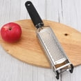 thumbnail image 2 of 3-sided Stainless Steel Cheese Grater Handheld Cheese Shredder with Hanging Hole Multipurpose Hand Grater for Home Restaurant Bakery, 2 of 9