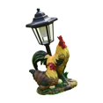 thumbnail image 1 of jinwen Garden Statue Solar Post Lamp Lawn Ornament for Spring Summer Decor Lifelike Chicken, 1 of 9