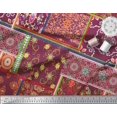 thumbnail image 3 of Soimoi Rayon Fabric Floral & Damask Patchwork Print Sewing Fabric Yard 42 Inch Wide, 3 of 3