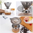 thumbnail image 2 of Pour Over Reusable Drip Coffee Filter Cone Portable Coffee Filter Pour Over Home Office Camping, 2 of 5