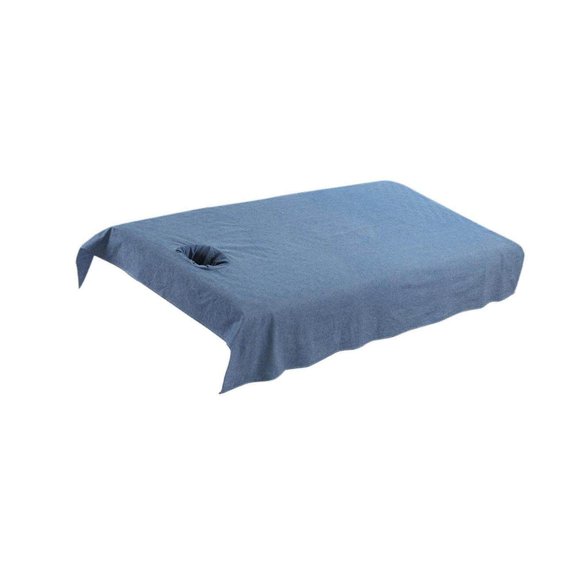 thinsony Reusable Washable Cotton Acupuncture Massage Table Bed Pad Cover Dark Blue