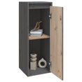 thumbnail image 2 of vidaXL Armoire Murale Gris 30x30x80 cm Pin Massif, 2 of 5