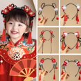 thumbnail image 2 of YSABOXY Serre-Tête Tressé Style Chinois Han Poussière Ancien Serre-Tête Perruque Bande pour Enfants, 2 of 6