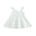 thumbnail image 1 of EIMELI Enfants Bambin Filles Robe d'Été Mignonne Mouche Manches une Ligne Robe de Princesse à Plusieurs Niveaux Robe de Balançoire Rose 7-8 Ans, 1 of 8