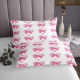 thumbnail image 3 of Erosebridal Cute Bowknot Coverlet Set King, Chic Bow Bedding Set, Girls Princess Decor, 3pcs, 3 of 5