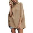 thumbnail image 1 of Cape Poncho pour Femme Style Européen et Américain Mode Châle Tricoté, 1 of 4