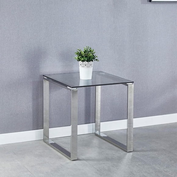Heavenly Collections | Gen Silver Side Table | End Table for Living room or Bedroom