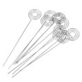 thumbnail image 1 of Abbracc 2xcarbon Steel Wire Assorted Shape Photo Clip Holders Round Shape 120x22mm , , 2 Pcs, 1 of 5