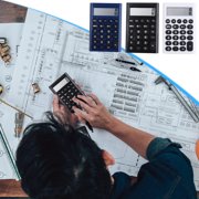 TTJ Calculators Desktop Scientific Calculator Basic Standard Calculators Mini Digital Desktop Calculator with 8-Digit LCD Display. Calculator Pocket Size for Home