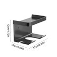 thumbnail image 3 of Wall Mounted Suction Cup Hair Dryer Storage Rack Non Perforated Bathroom Hair Dryer Holders, 3 of 6