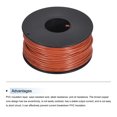 thumbnail image 3 of Uxcell Fil de Raccordement 22AWG 30m/100 Pieds Orange, Fil Électrique UL1007 Bobine, 3 of 6