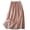 Pink-A, variant on Mrat Summer Skirts Women's Summer Loose Retro Elastic Waist Full Length Embroidery Skirt Double Layer Flowing Cotton and Linen Gauze Skirt Summer Skirts S-38 Pink-A XL